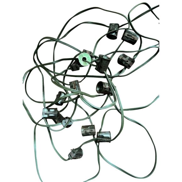 Christmas Holiday Light Strings Decor (4) VTG C9 Multicolor Bulbs + Empty Strand - Picture 6 of 10